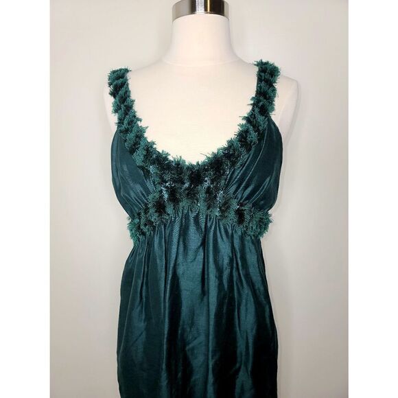 Max Studio | NWT Emerald Dress with Pom Pom Detail - Picture 2 of 6